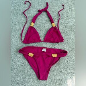 L*space pink bikini small